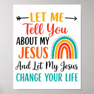 Christlicher Regenbogen Lasst mich euch von meinem Poster