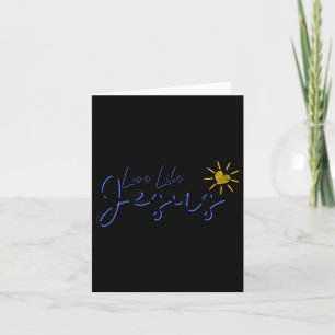 Christlicher religiöser Glaube Inspirierte Liebe w Karte
