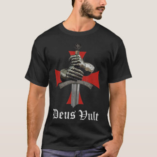 Christlicher Rittertempel Kreuzfahrer Schwertrüstu T-Shirt