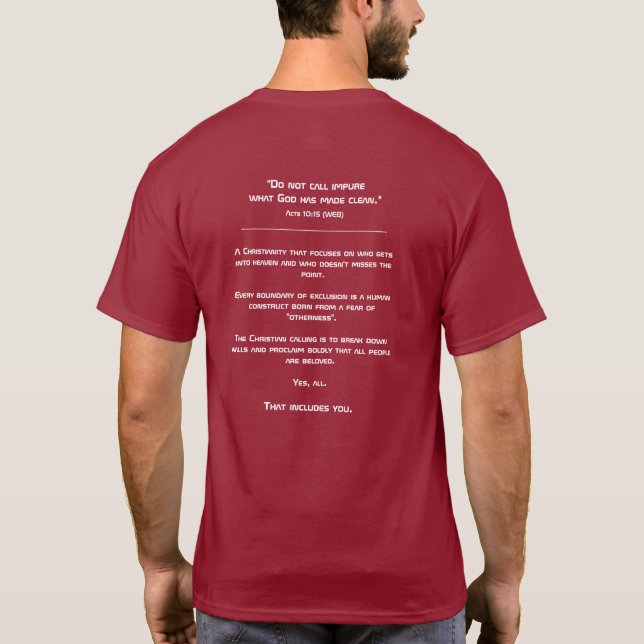 Christlicher Ruf T-Shirt (RRR-Logo) (Rückseite)