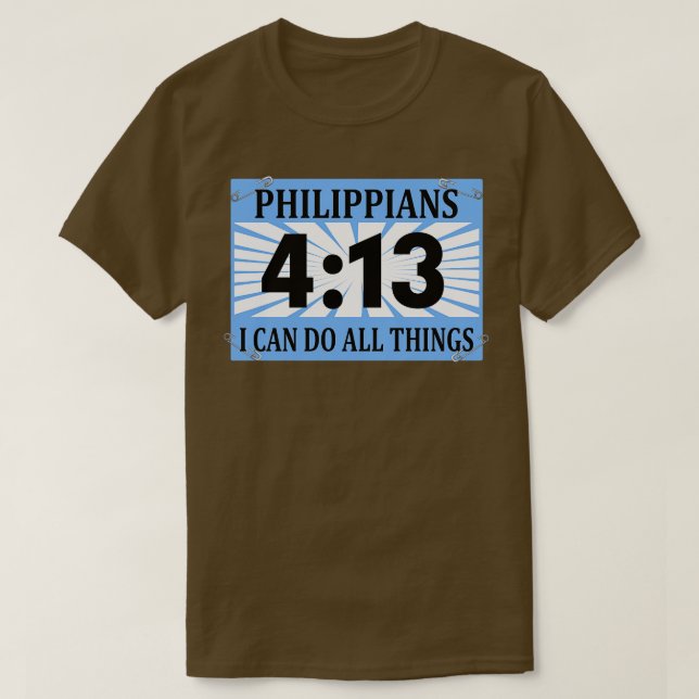 Christlicher Runner mit Bib Philippinen 413 I Kann T-Shirt (Design vorne)