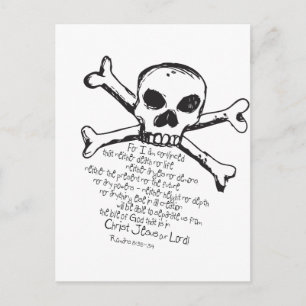 Christlicher Schädel Postkarte