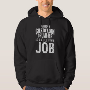 Christlicher Schlagzeuger Kirchenanbetung Schlagze Hoodie