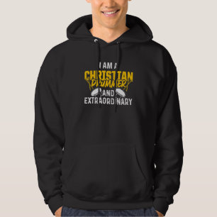 Christlicher Schlagzeuger Kirchenanbetung Schlagze Hoodie