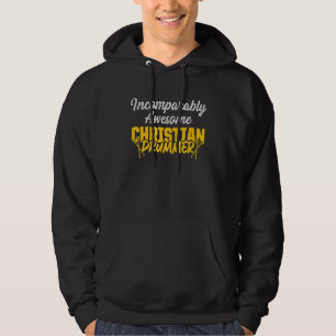 Christlicher Schlagzeuger Kirchenanbetung Schlagze Hoodie