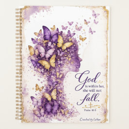 Christlicher Schmetterling Aquarell Planer Psalm 4