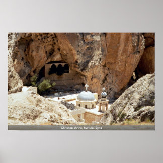 Christlicher Schrein, Ma'lula, Syrien Poster