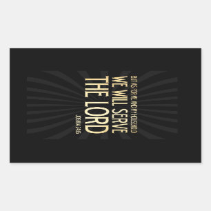 Christlicher schriftmäßiger Bibel-Vers - Rechteckiger Aufkleber