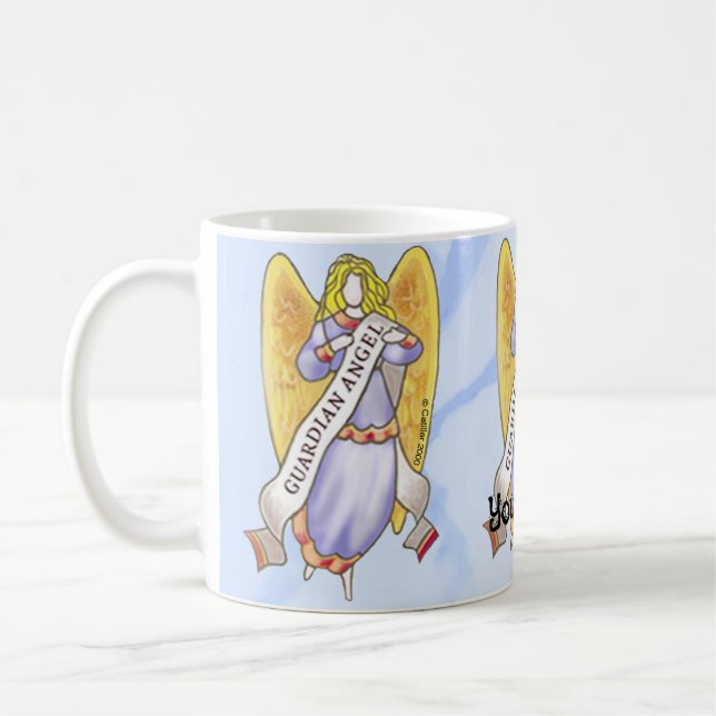 Christlicher Schutzengel Kaffeetasse (Links)