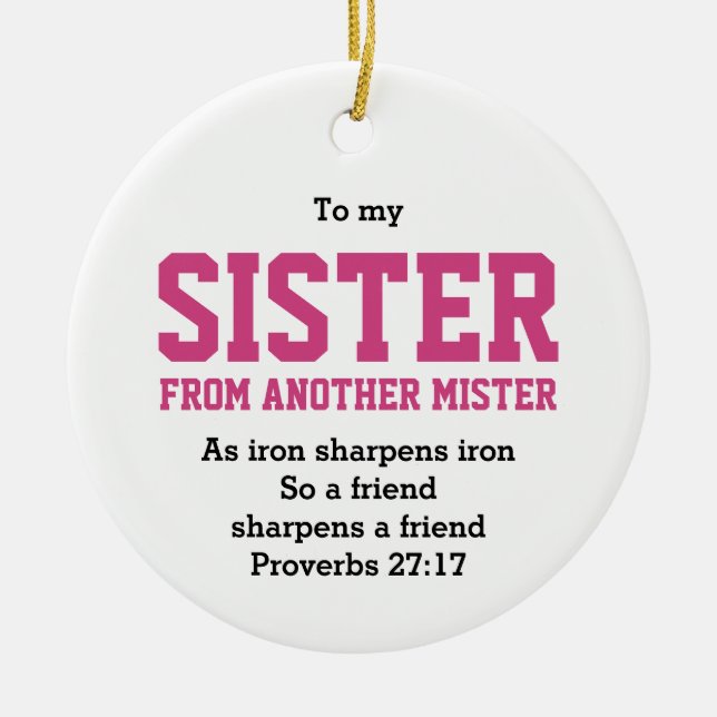 Christlicher SCHWESTER AUS EINER ANDEREN MISSER Keramik Ornament (Vorne)