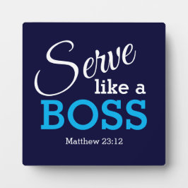 CHRISTLICHER SERVER WIE EIN BOSS FOTOPLATTE