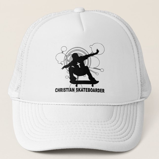 Christlicher Skateboarder Truckerkappe (Vorderseite)
