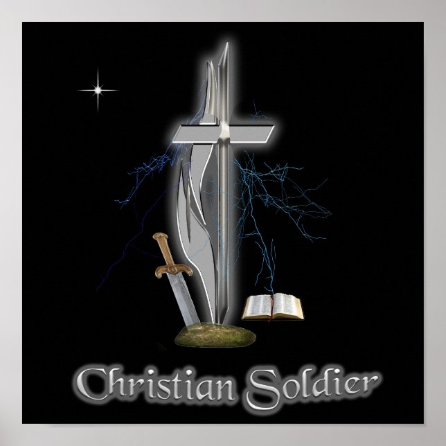 Christlicher Soldat Poster (Vorne)