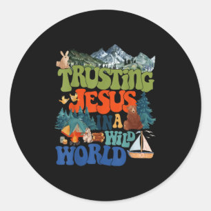 Christlicher Sommer True North Vbs 2025 Trusting J Runder Aufkleber