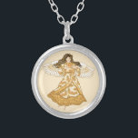 Christlicher Sommerengel Versilberte Kette<br><div class="desc">Summer Angel Halskette, T - Shirt und Engel Geschenke von ArtMuvz Illustration. Charmanter Engel T - Shirt, Christlicher Engel Geburtstag und Weihnachtsgeschenke, Tote Tasche, Tasse, Hut. Engel-Geschenke sind eine nachdenkliche und sinnvolle Art, jemandem zu zeigen, den man pflegt. Engel-Geschenke können religiös oder weltlich sein und für jedes Budget gefunden werden....</div>