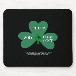 Christlicher St. Patrick's Day religiöse Dreifalti Mousepad