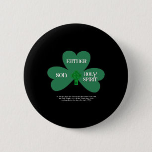 Christlicher St. Patricks Tag religiöse Dreifaltig Button