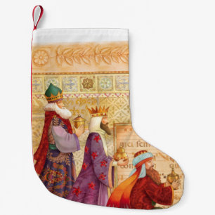Christlicher Strumpf mit drei Königen Kleiner Weihnachtsstrumpf