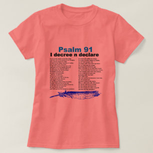 Christlicher T - Shirt des Psalm-91