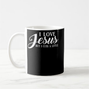 Christlicher T - Shirt Frauen I Liebe Jesus, aber Kaffeetasse