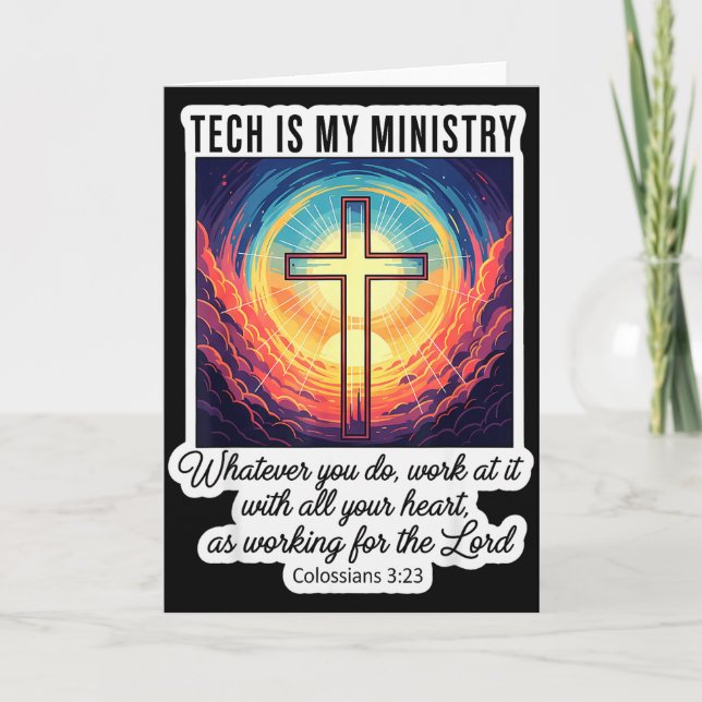 Christlicher Technologieexperte Tech ist mein Mini Karte (Vorderseite)