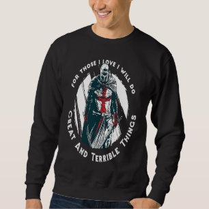 Christlicher Tempelritter Rosenkranz Kreuzritter K Sweatshirt