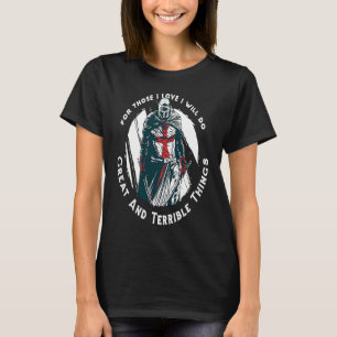 Christlicher Tempelritter Rosenkranz Kreuzritter K T-Shirt