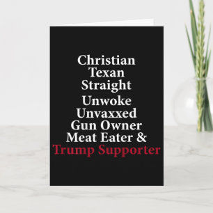 Christlicher Texaner Straight Unwoke Waffenbesitze Karte