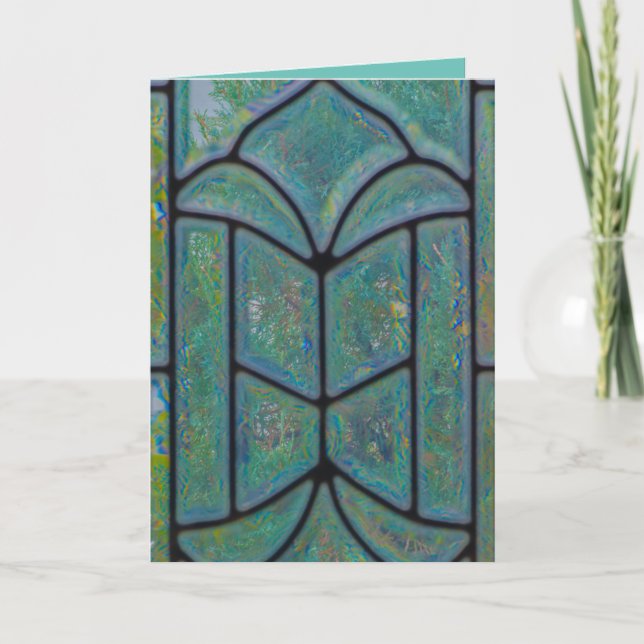 Christlicher Text "Kind ist geboren" Weihnachtskar Dankeskarte (Vorderseite)