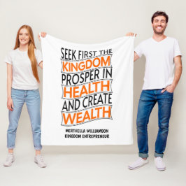 Christlicher Unternehmer Fleecedecke