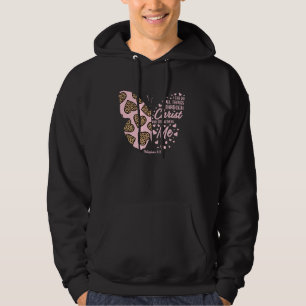 Christlicher Valentinstag Butterfly Cheetah Print Hoodie