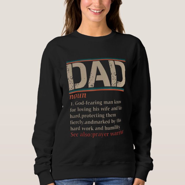 Christlicher Vater Definition Vater 2 Sweatshirt (Vorderseite)