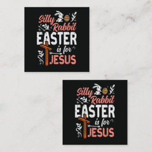 Christlicher Verrückter Osterhase für Jesus Mitteilungskarte