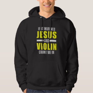 Christlicher Violinist Church Worship Violin Playe Hoodie