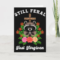 Christlicher Waschbär-Kreuz Immer noch wild Gerade