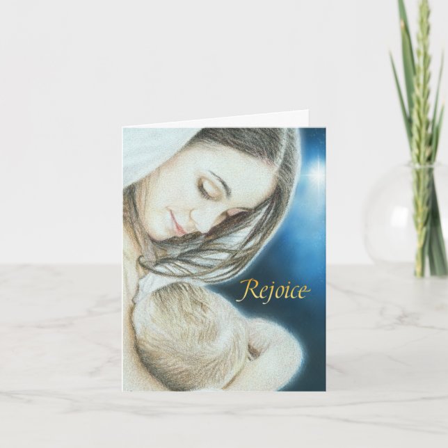 Christlicher Weihnachtsgruß Karte (Vorderseite)