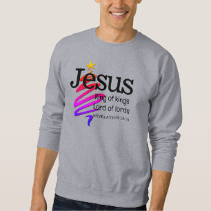 Christlicher Weihnachtsmann JESUS KÖNIG DER ART Sweatshirt