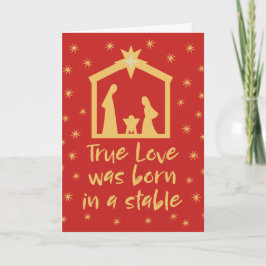 Christlicher WeihnachtsNativity Jesus religiös Feiertagskarte