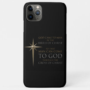Christlicher Weihnachtsstar Geburt und Kreuz Case-Mate iPhone Hülle
