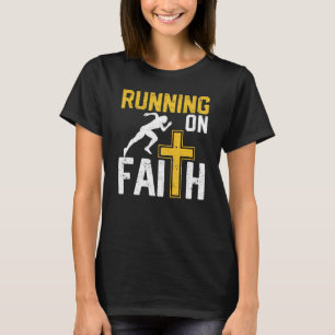 Christlicher Workout-Läufer - Religious Running on T-Shirt