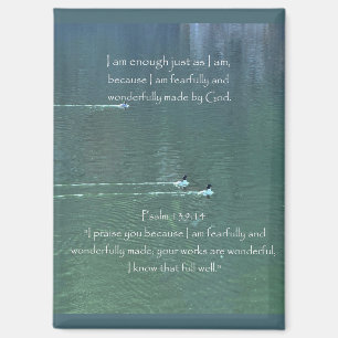 Christliches Affirmationsangebot und entsprechende Magnet