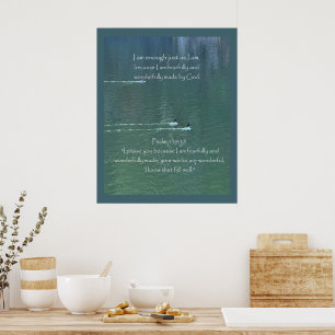 Christliches Affirmationsangebot und entsprechende Poster