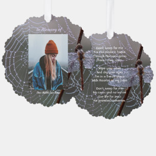 Christliches Andenken-Drachentau-Tropfen Ornament Karte