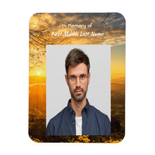 Christliches Andenken Golden Sunrise Magnet
