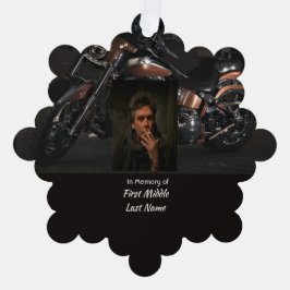 Christliches Andenken Motorrad Biker Ornament Karte