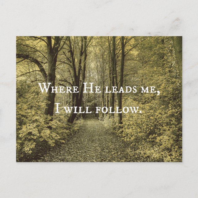 Christliches Angebot Postkarte (Vorderseite)