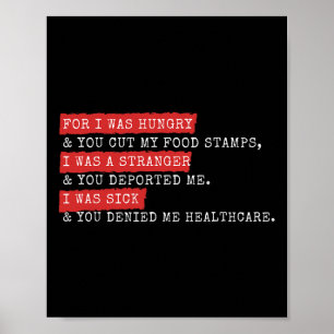 Christliches Anti-Trump-Least-Of-These-Shirt Poster