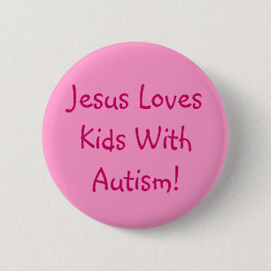 Christliches Autismus-Bewusstseins-Button Button