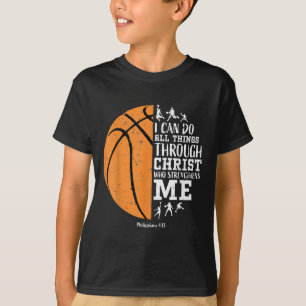 Christliches Basketball-Geschenk für Männer, Junge T-Shirt