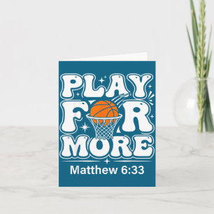 Christliches Basketball Jesus Bibelvers Bibelvers Karte